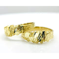 Duyizhao Hip Hop Personality Design 14K Gold Plated Gold Nugget Band Ring for Men/Women Jewelry