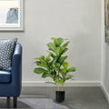 85cm Artificial Plants Eco-Friendly PEVA Fiddle Leaf Fig Artificial Ficus Lyrata Tree for Home Decor