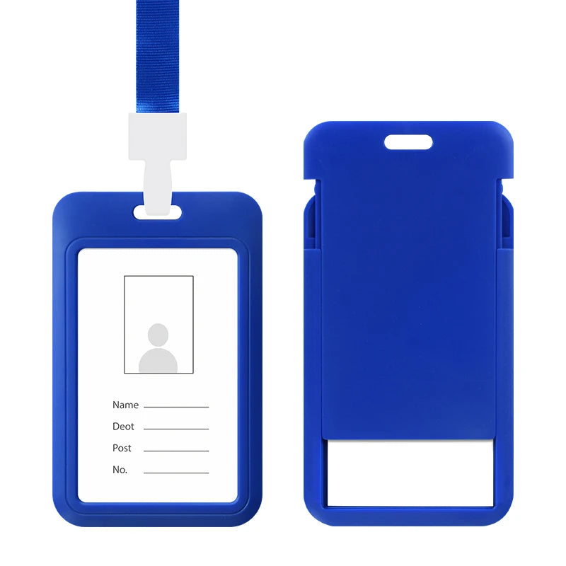 Wholesale PP Material Lanyard with Credit Card Holder No Closure Minimalist Design Solid Color