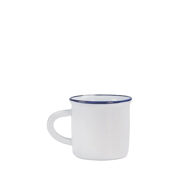 Drinkware Mini 3 oz Customized Shape and logo Colored Campfire Mugs Enamel Ceramic Mug