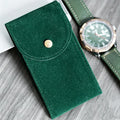 Personalized Travel Jewelry Suede Watch Storage Bag for Rolx Customized Black Green Custom LOGO Luxury Gift Velert Watch Pouches