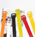 INS/TIKTOK Women's Fashion PU Leather Belt with Tri-Glide Buckles Durable Alloy Material Stylish Charming Design