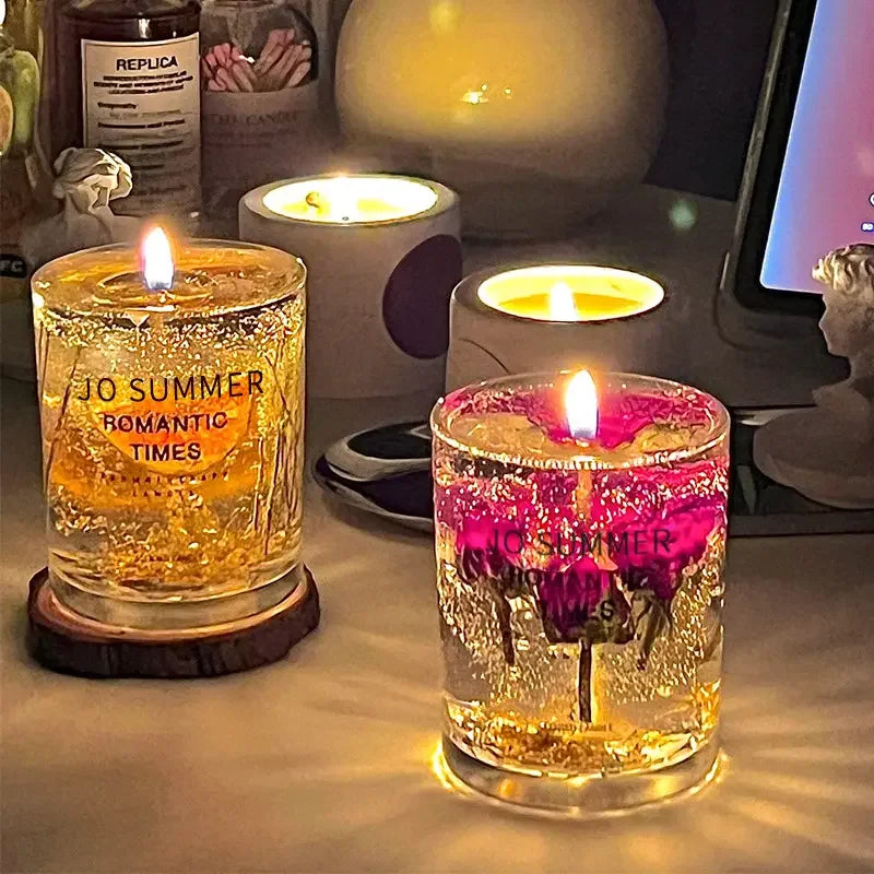 Popular Design 2025 New Design Soy Wax  Glass Jars Scented Candle Luxury