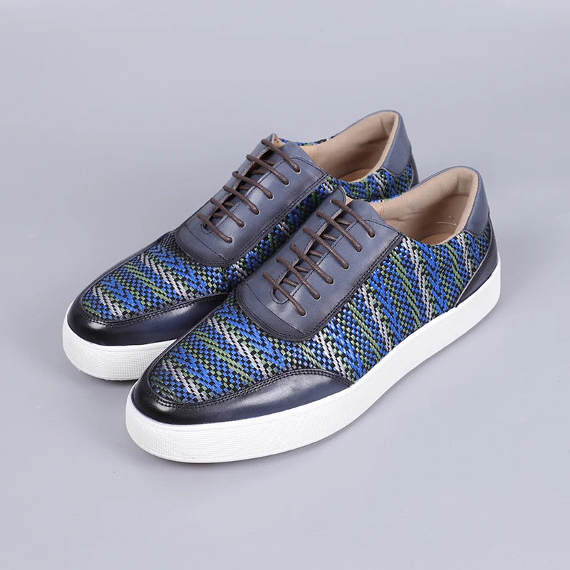 European American Style Mans Shoes Fashion Casual Walking Style Men Shoes Cowhide Upper Layer Good Quality Shoes Men