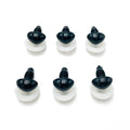 12*9mm Triangle Black Oval Plastic Safety Crochet Toy Noses