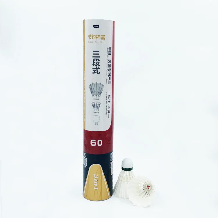 Tournament Duck Feather Badminton Durable Cork Badminton Shuttlecocks for Inoor Training