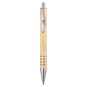 Wholesale Wood Pen Promotional Gifts BP010 Metal Holder Customized Logo Eco Friendly Promotion Advertising Ball Point Wood Pen
