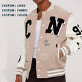 OEM Latest Customize Logo Colorful Blank Men's Varsity Jacket Oversized Men's Heavyweight Unisex Baseball Jacket Embroidery LOGO