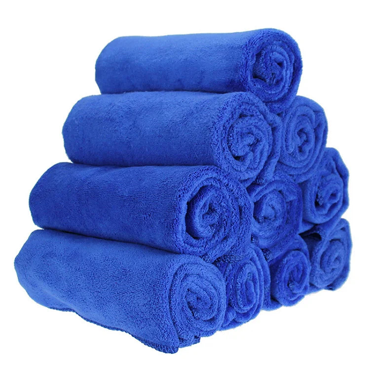 Car Wash Towel Microfiber Thickened Absorbent Quick-Dry Eco-Friendly Double-sided Velvet Car Cleaning Hairdressing Towel