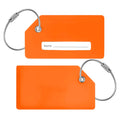 Supplier Eco Giveaway for Travel Agencies Silicon Luggage Tag With a Metal Loop Ring LT003 Promotional Gifts Custom Logo Si