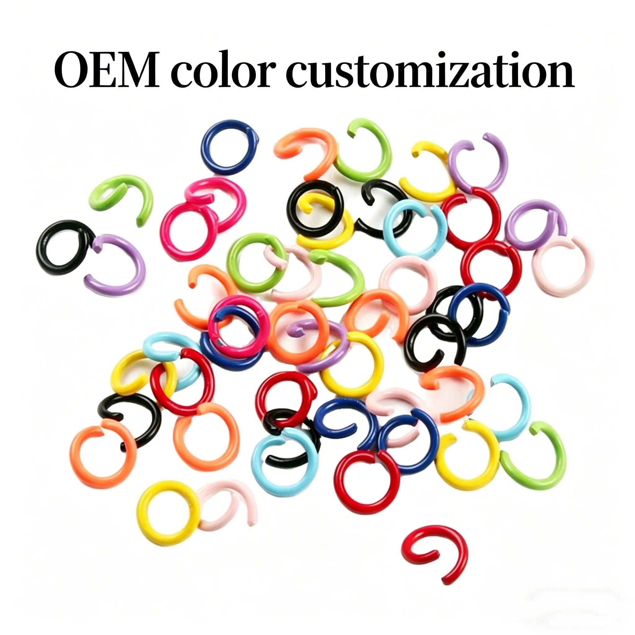 Colorful Metal Open Jump Rings Split Jump Ring Connector for Jewelry Making Handmade DIY Bracelet Necklace Earring Accessories