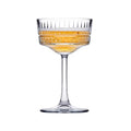 Luxurious Dining Set and Bar Glass and Cups Tall Ribbed Coupe Cocktail Glass Cup Glass for Juice Luxury