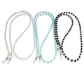 Fashion Simple Colorful Glass Beaded Handmade Glasses Chain Anti-Lost Chain Hanging Chain Eyewear Cord Holder