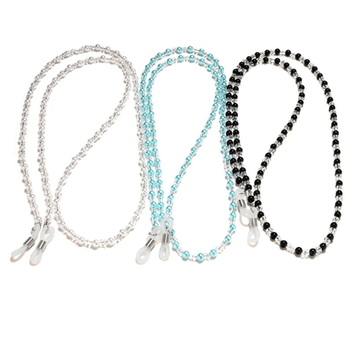 Fashion Simple Colorful Glass Beaded Handmade Glasses Chain Anti-Lost Chain Hanging Chain Eyewear Cord Holder