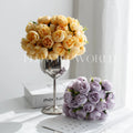 Wholesale Artificial Peony Flowers Bundle with Vase Christmas Wedding Centerpiece for Home Parties for Christmas Decorations