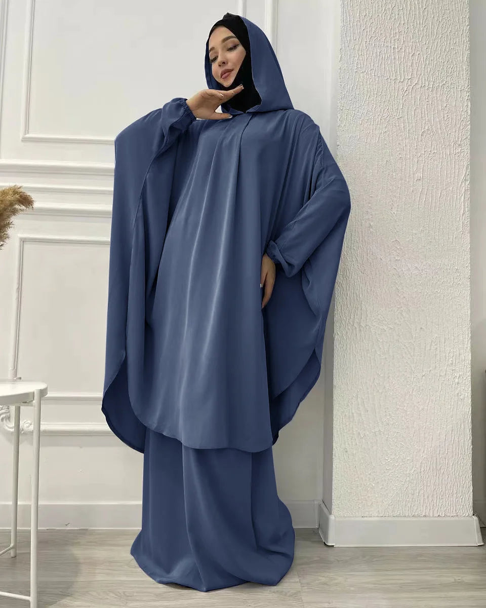 Abaya Wholesale Traditional Long Robe Khimar Ethnic Costumes Muslim Long Abaya With Hijab