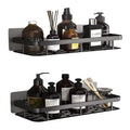 Wholesale Wall-mounted Aluminum Bathroom Shower Caddy Organizer with Non-Folding Design Single Tier Storage Shelves