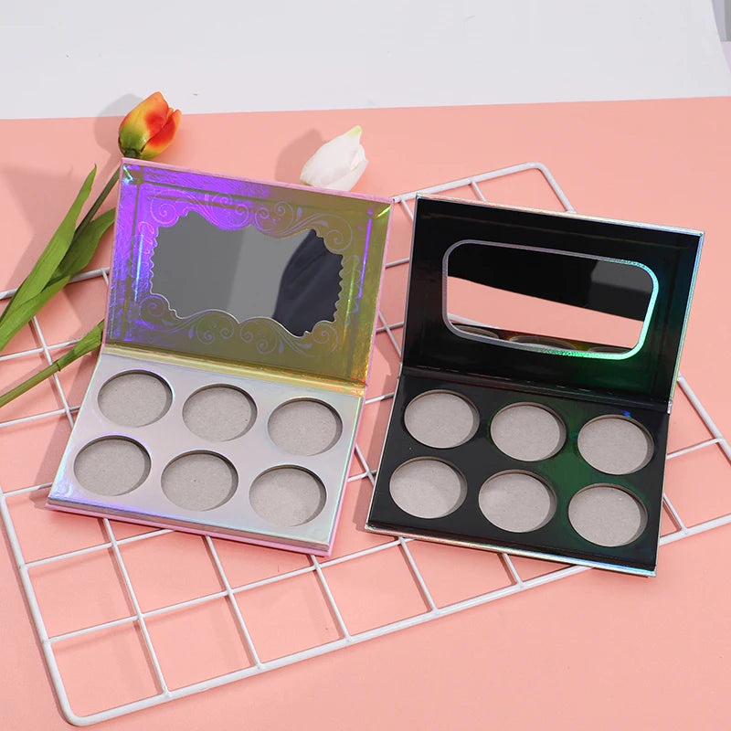 Custom Logo Long Lasting Cream Pressed Powder Highlighter Blush Contour DIY Palette