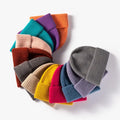 Autumn Winter Casual Korean Style Simple Knitted Cap Customized Size with Designer Logo-Wholesale Winter Beanie for Women