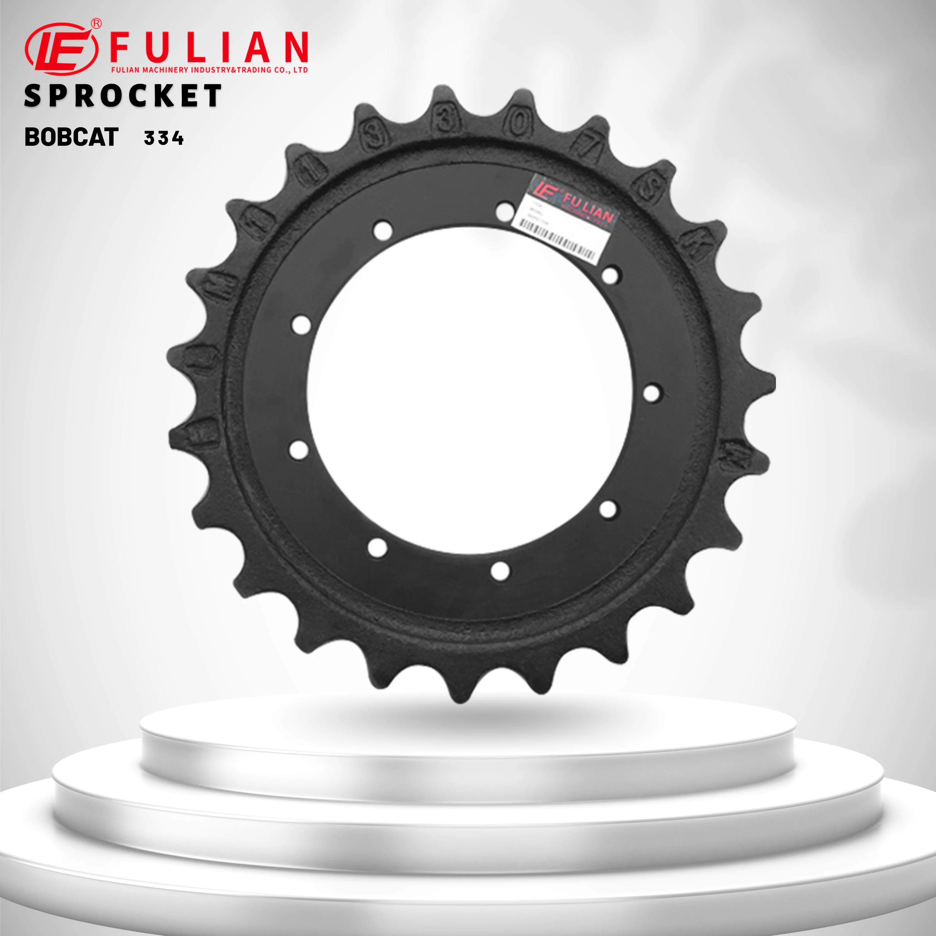 FL X334 Excavator Undercarriage Parts Sprocket for 334 Black Yellow 2-Year Warranty
