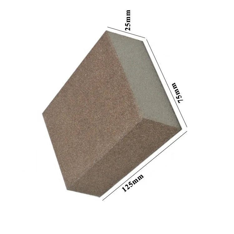 Medium/High density Angle Sanding Sponges 5 Inch by 3 Inch by 1 Inch blocks