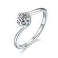 Wish Jewelry New Arrival Carat Moissanite Diamond Ring 18k 925 Moissanite Ring 1 2 3 Carats for Love