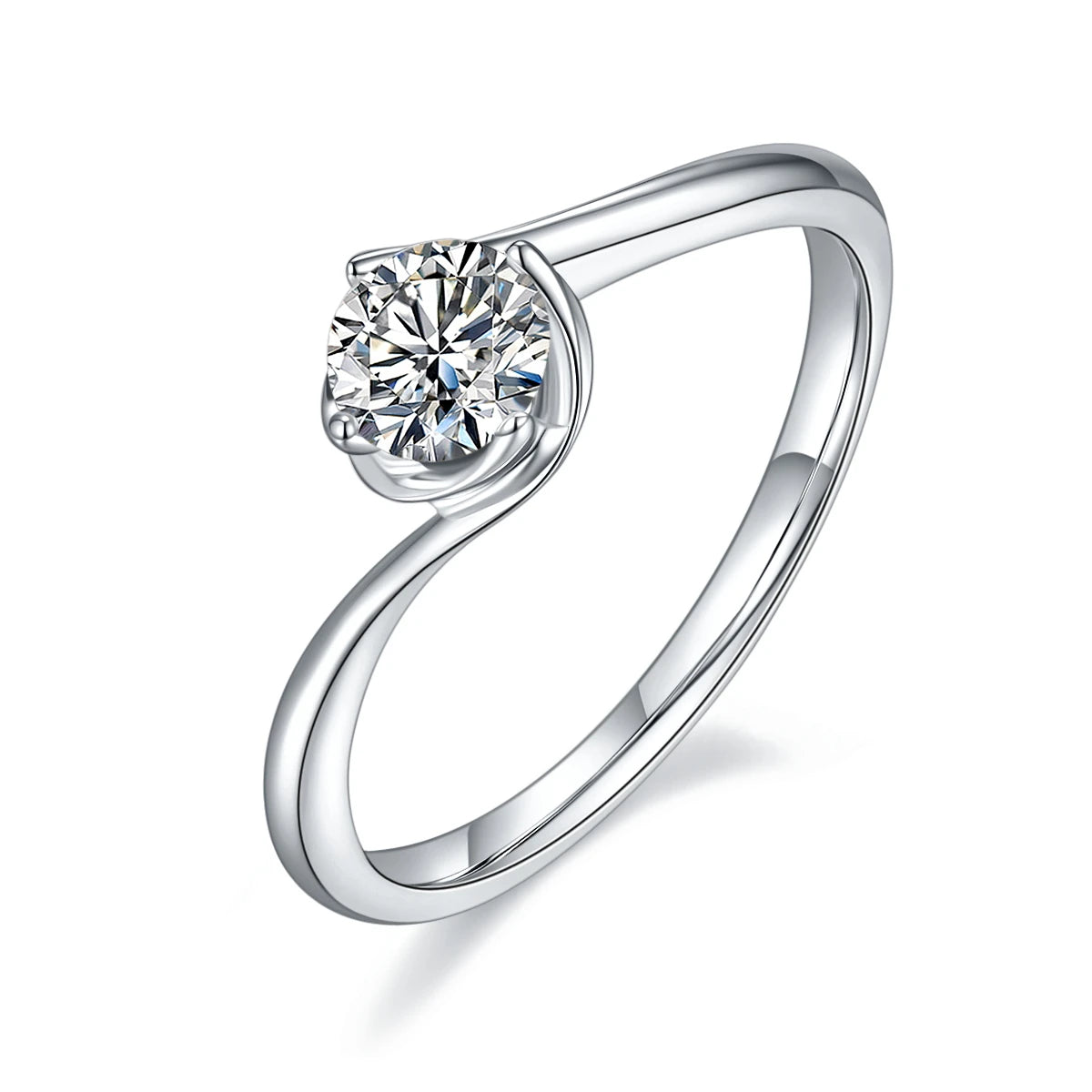 Wish Jewelry New Arrival Carat Moissanite Diamond Ring 18k 925 Moissanite Ring 1 2 3 Carats for Love