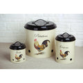 Kitchen Food 3 Pack Potato Onion Garlic Storage Bin With Aerating Tin Storage Holes Metal Potatoes Storage Box
