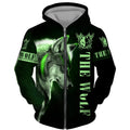 EVERTOP Custom Logo 3D Digital Printed Tiger Lion Anime Series Hoodie/Sweatshirt Zipper Autumn Pattern for Personalized Outfit