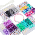 Hot Selling 2024 6mm Flat Round Bead Polymer Clay Bead DIY Bracelet Item Jewelry Making Set Wholesale