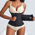 Double Compression Belly Cincher U Chest Steel Bone Waist Shaper Corset for Women