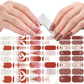 Beauty Top New Srrival 3D Plastic Nail Stickers Non-Toxic Long Lasting Gel Nail Wraps Christmas Design Waterproof