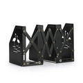 Customizable Black Metal 1-Piece Bookcase Adjustable Book Stand Retractable Bookends for Desktop Stationery Storage Custom Color