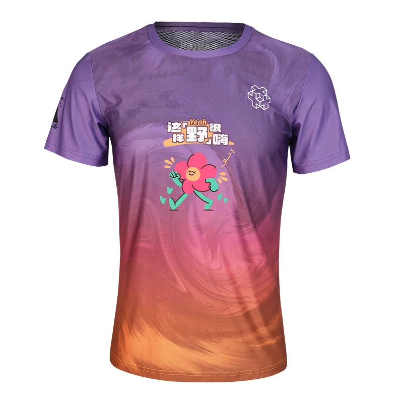 Sanken Custom Polyester Spandex Soft Quick Dry  Digital Logo Printing Top Fitness Running Gym T-shirt for Men and Women
