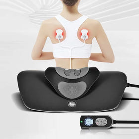 ALPHAY Portable Smart Electrical Impulse Heating Intelligent Air Traction Vibrating Timing Control Pain Relief Neck Massage