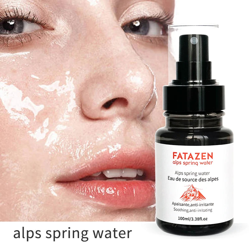 Private Label Organic Alps Spring Water Moisturizing Lighten Anti-Aging Skincare Sooth Hydrate Sensitive Skin Spring Water
