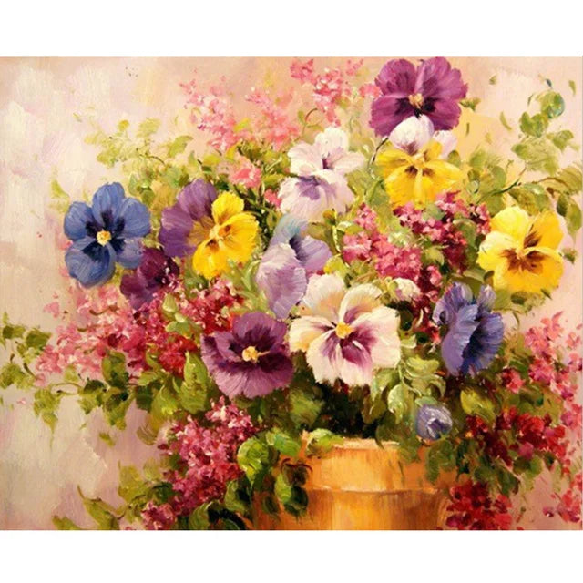 CHENISTORY DZ992781 Moth Orchid Framed Custom Handmade Adults Kids Diy Oil Number Painting on Canvas Paint by Numbers with Frame