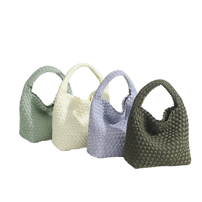 New Woven Bag Spring/Summer Designer Women's Bag Small Lightweight Tote Bag Large Capacity Basket Handbags Ladies