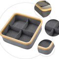 Factory Low Price Square Underwear Perfume Home Organization Man Sock Tie Fabric Holder 9 Compartment Socks Organization