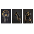 African Artwork Figure Print Painting Wall Decoration Black Women Portrait Painting on Canvas