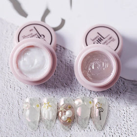 HONEY GIRL OEM ODM Customized Carving Hard Solid Gel Private Label Structure Nails 3d Sculpture Gel logo Private Label
