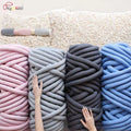 Factory Wholesale 1kg Roll 3mm Hand Woven Knitting Blanket Yarn Roving Core Filling Tube Chunky Yarn for Blanket Cushion Weaving