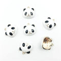 Cute Panda Animals Enamel Alloy Charms Pendant DIY Earrings Bracelet Jewelry Making Craft Accessories