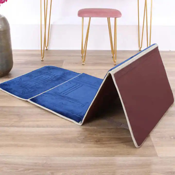 Hot Sale Eco Friendly Islam Portable Raschel Velvet Janamaz Islamic Prayer Mat