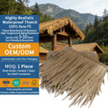 Fireproof Synthetic Straw Techumbre Thatching Do Telhado Artificial Roofing Thatching Tiles