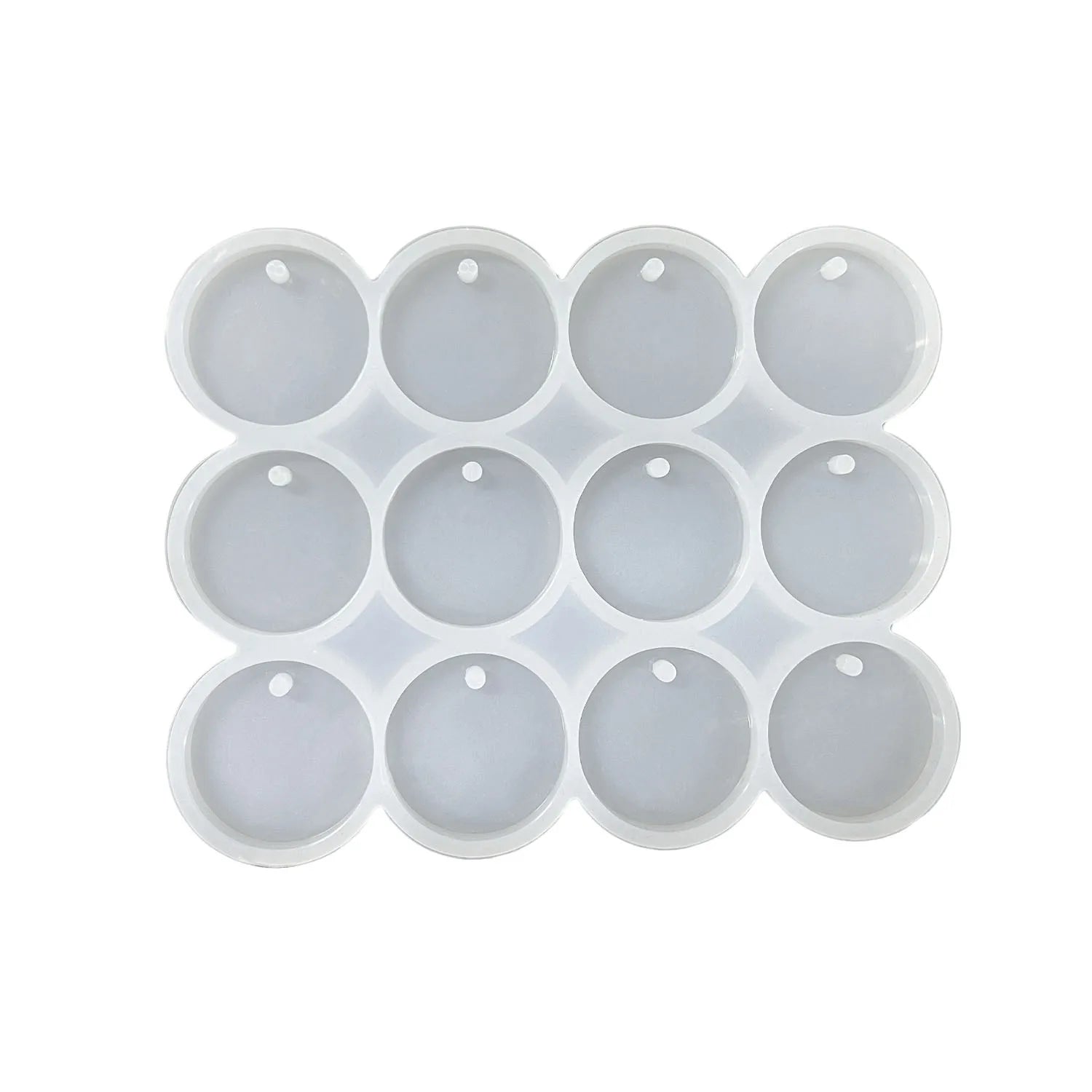 Drop Glue Mold 12 Round Keychain Silicone Mold Home Accessories for DIY Handmade