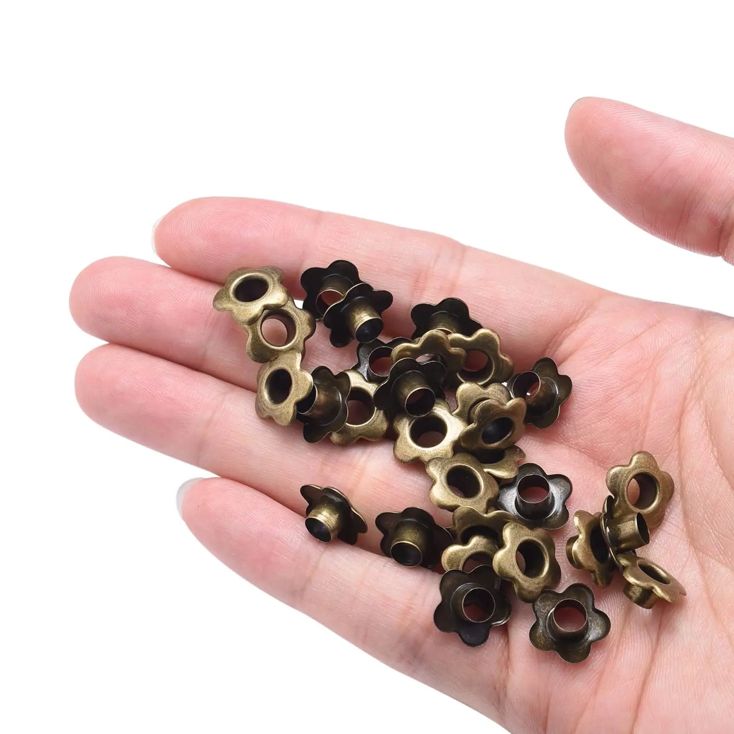 Flower Eyelet Grommets  5mm Metal Eyelets for Fabric Clothing Shoe Eyelets Belt Bags Bookmarks