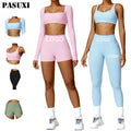 PASUXI Wholesale 2025 Hot Selling Womens Tight Seamless Activewear Fitness Running Yoga Workout Sets Gym Fitness Sets