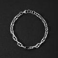 Wholesale Titanium Pria Jewelry Pulseiras Corrente Masculinas Stainless Steel Homme Chunky Fine Anchor Chain Link Bracelets