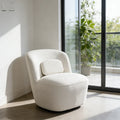 Living Room Furniture Modern Hotel Waiting Area Occasion Chairs Comfortable Single Sofa Lamb Wool Swivel Boucle Lounge Chair